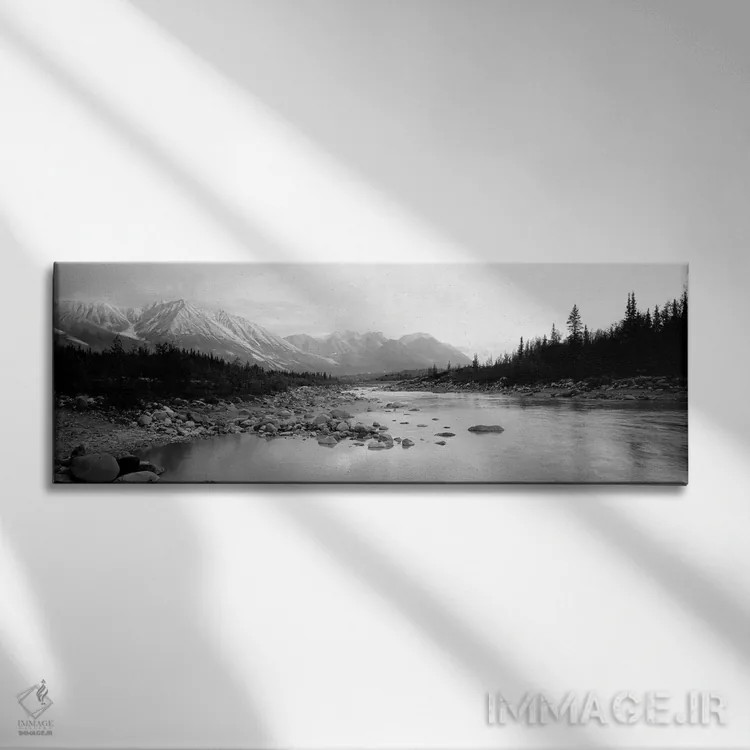 تابلو دکوراتیو Alaska, Kennicott River" - "ایالات متحده، آلاسکا، رودخا… اثر پانورامیک ایمجز - نمای روبهرو روی دیوار