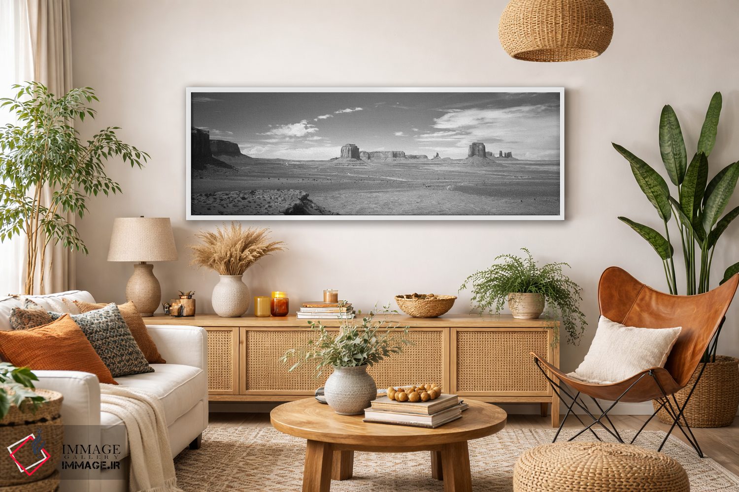 تابلو دکوراتیو Monument Valley, Navajo Nation, USA" - "چشم انداز صحرا… اثر پانورامیک ایمجز - D3W