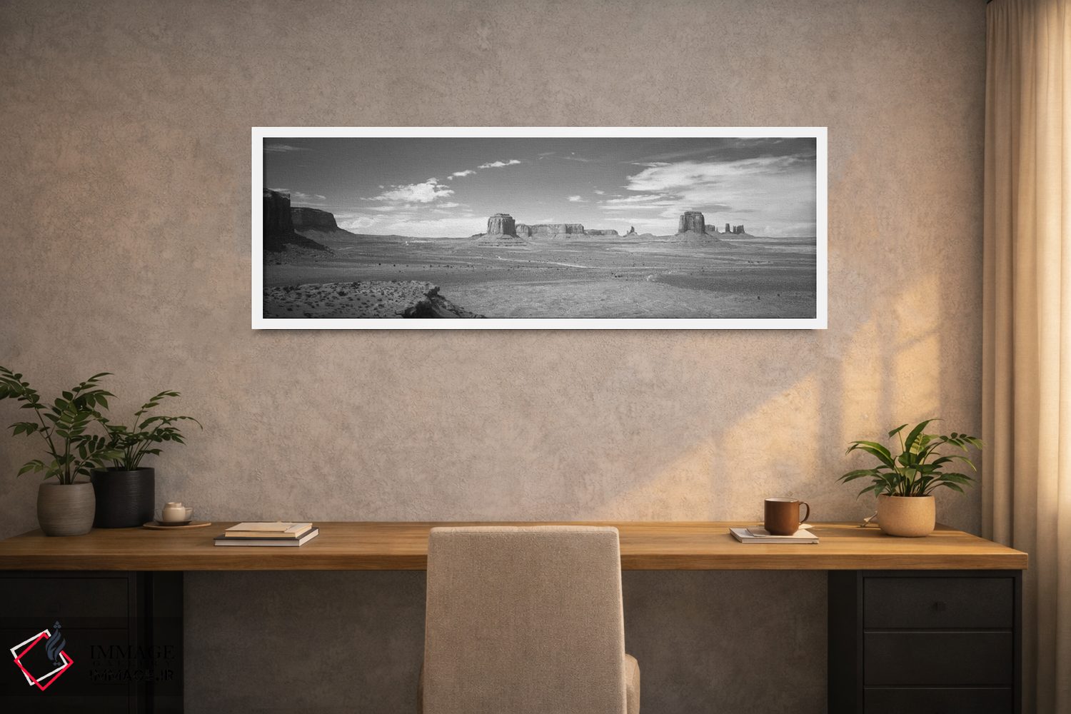 تابلو دکوراتیو Monument Valley, Navajo Nation, USA" - "چشم انداز صحرا… اثر پانورامیک ایمجز - D1W