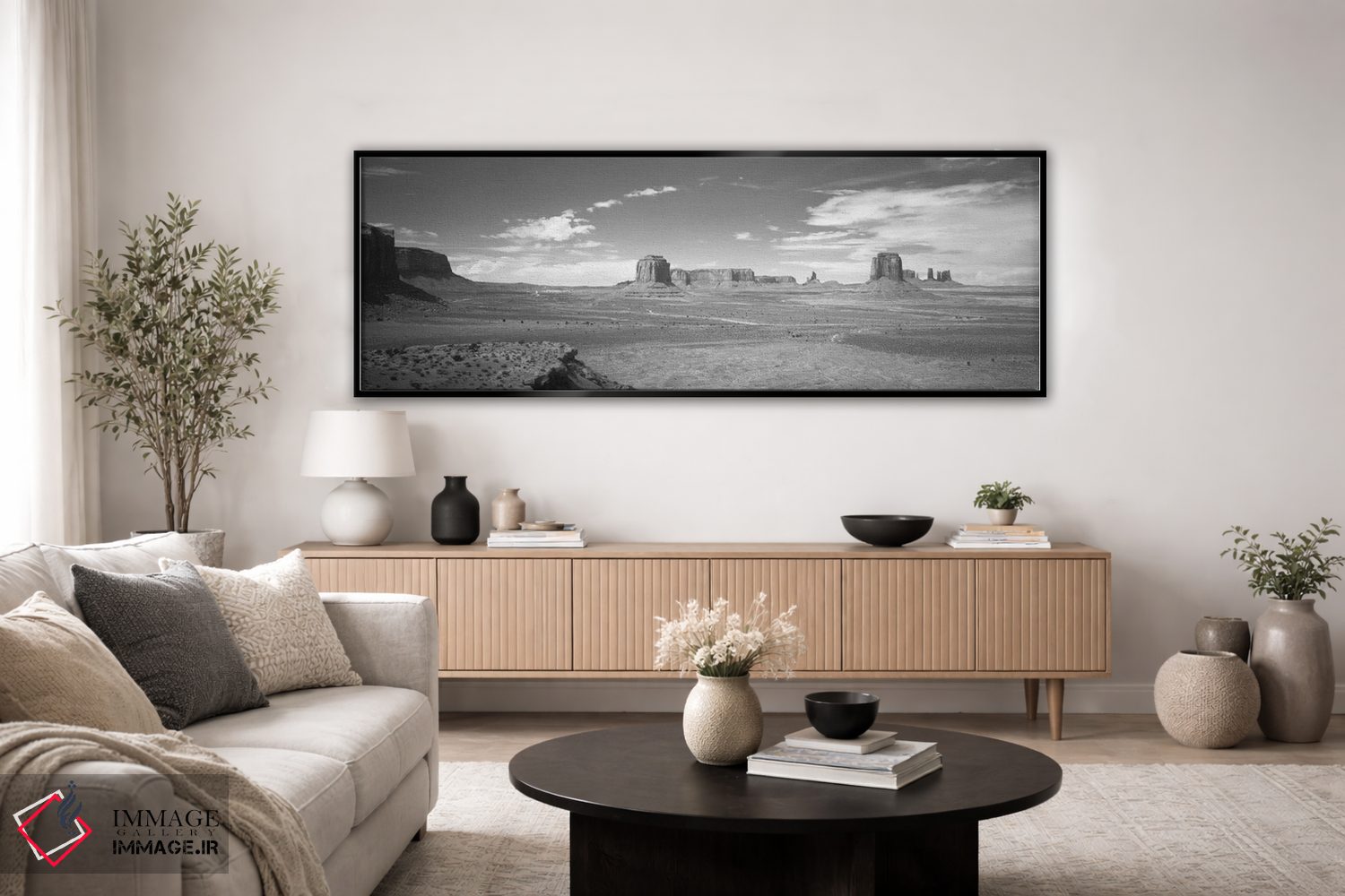 تابلو دکوراتیو Monument Valley, Navajo Nation, USA" - "چشم انداز صحرا… اثر پانورامیک ایمجز - D5B