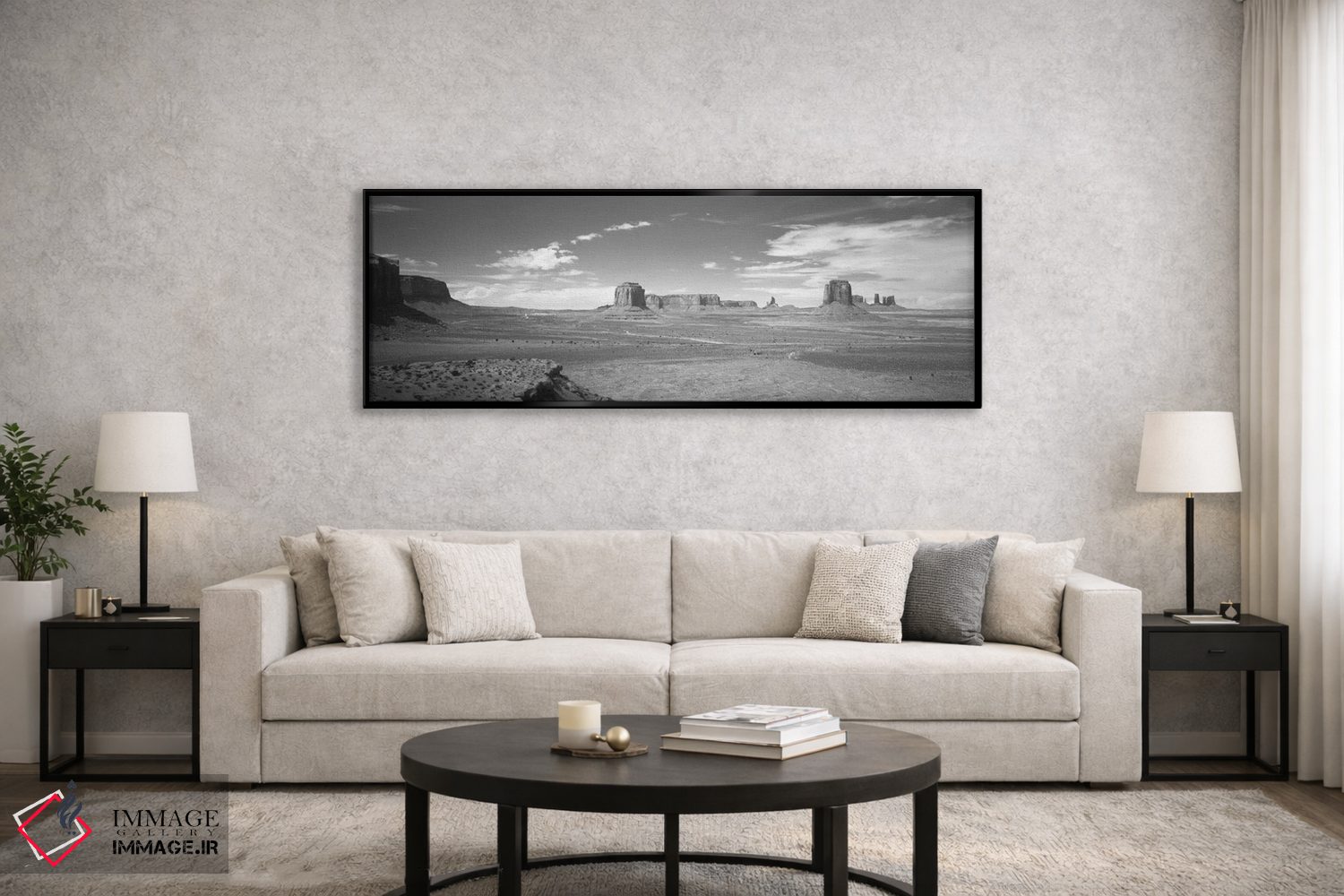تابلو دکوراتیو Monument Valley, Navajo Nation, USA" - "چشم انداز صحرا… اثر پانورامیک ایمجز - D6B