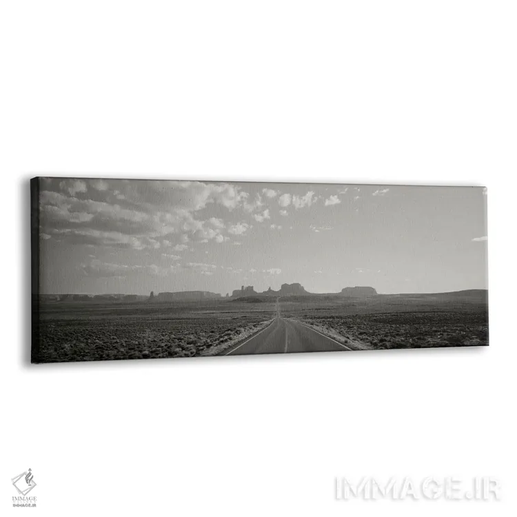 تابلو دکوراتیو Monument Valley, Utah, USA" - "جاده طولانی، دره یادبود… اثر پانورامیک ایمجز - نمای پرسپکتیو محصول