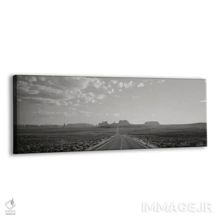 تابلو دکوراتیو Monument Valley, Utah, USA" - "جاده طولانی، دره یادبود… اثر پانورامیک ایمجز - نمای پرسپکتیو محصول