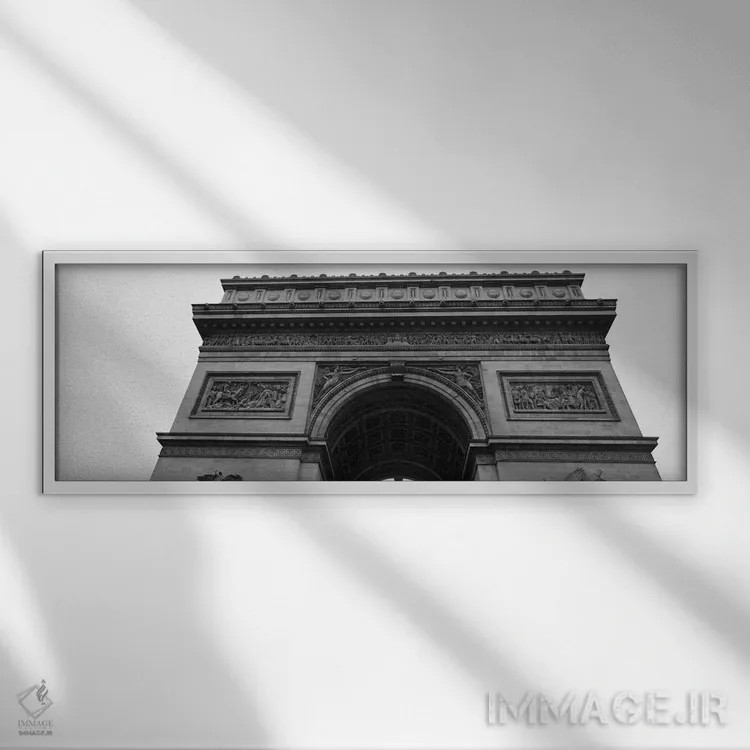تابلو دکوراتیو Arc de Triomphe, Paris, Ile-De-France, France" - "نمای… اثر پانورامیک ایمجز - نمای قابدار سفید
