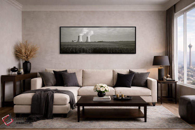 تابلو دکوراتیو Byron Nuclear Power Station, Ogle County, Illinois, USA… اثر پانورامیک ایمجز - D5B