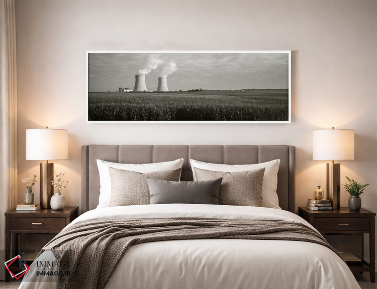 تابلو دکوراتیو Byron Nuclear Power Station, Ogle County, Illinois, USA… اثر پانورامیک ایمجز - D4W