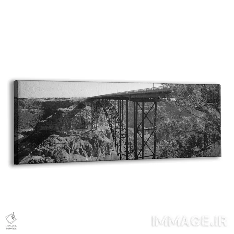 تابلو دکوراتیو Twin Falls, Idaho, USA" - "پل رودخانه مار، توئین فالز… اثر پانورامیک ایمجز - نمای پرسپکتیو محصول