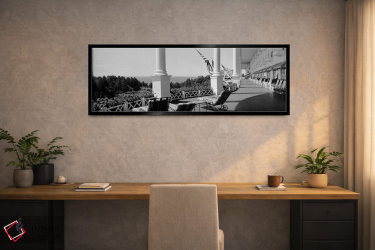 تابلو دکوراتیو Grand Hotel, Mackinac Island, Michigan, USA" - "صندلی ه… اثر پانورامیک ایمجز - D2B