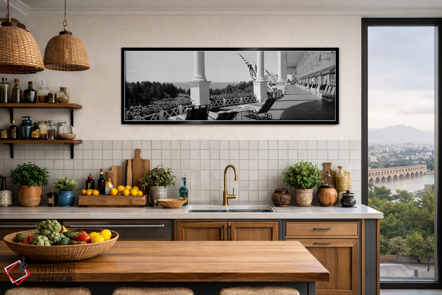 تابلو دکوراتیو Grand Hotel, Mackinac Island, Michigan, USA" - "صندلی ه… اثر پانورامیک ایمجز - D4B