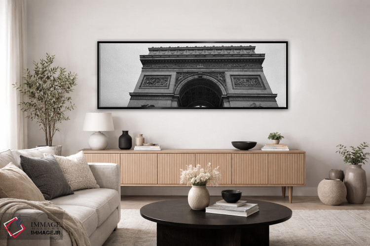 تابلو دکوراتیو Arc de Triomphe, Paris, Ile-De-France, France" - "نمای… اثر پانورامیک ایمجز - D4B
