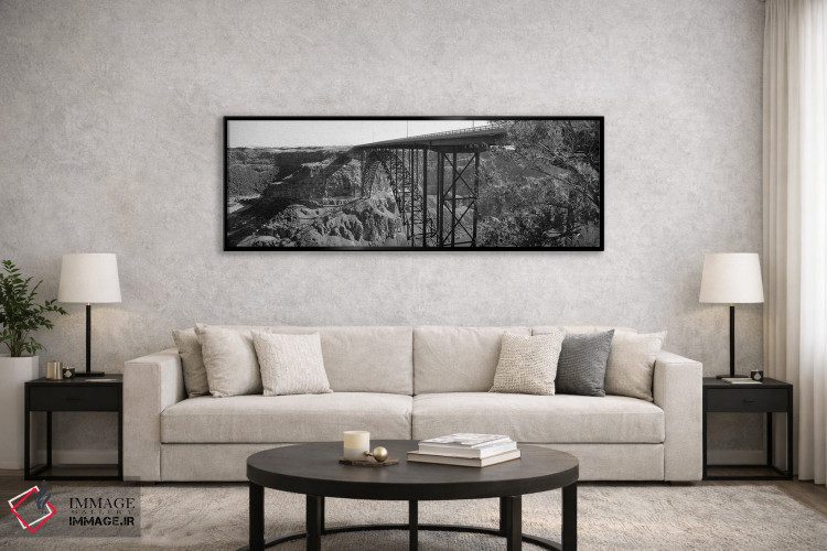 تابلو دکوراتیو Twin Falls, Idaho, USA" - "پل رودخانه مار، توئین فالز… اثر پانورامیک ایمجز - D6B