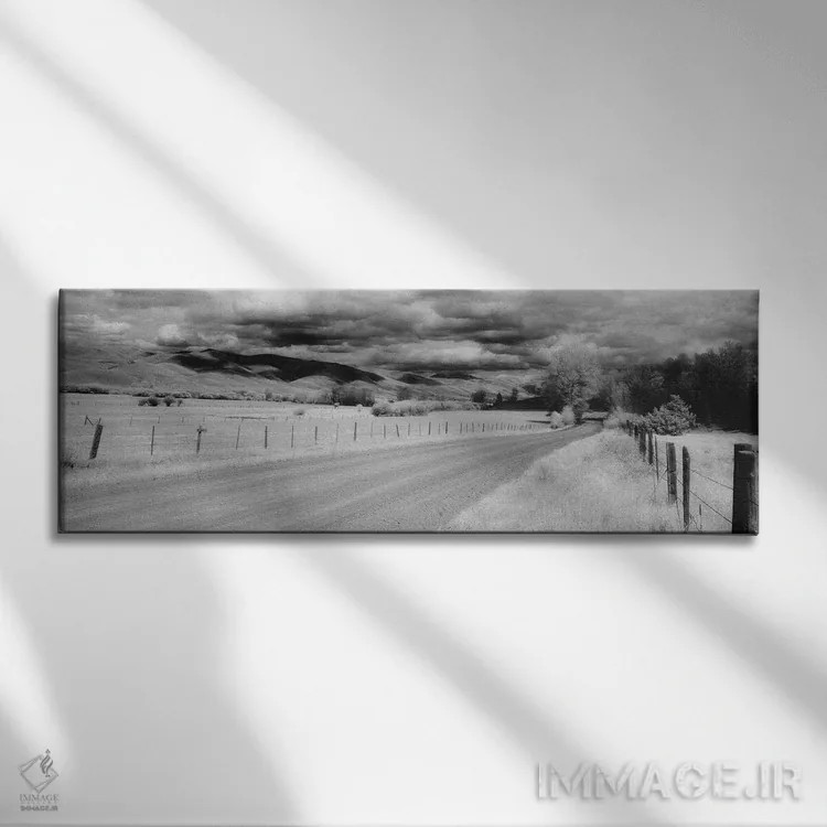 تابلو دکوراتیو Montana, USA" - "جاده روستایی، مونتانا، ایالات متحده" اثر پانورامیک ایمجز - نمای روبهرو روی دیوار