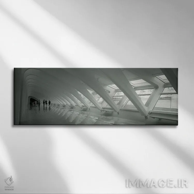 تابلو دکوراتیو Milwaukee, Wisconsin, USA" - "داخل موزه هنر میلواکی، می… اثر پانورامیک ایمجز - نمای روبهرو روی دیوار