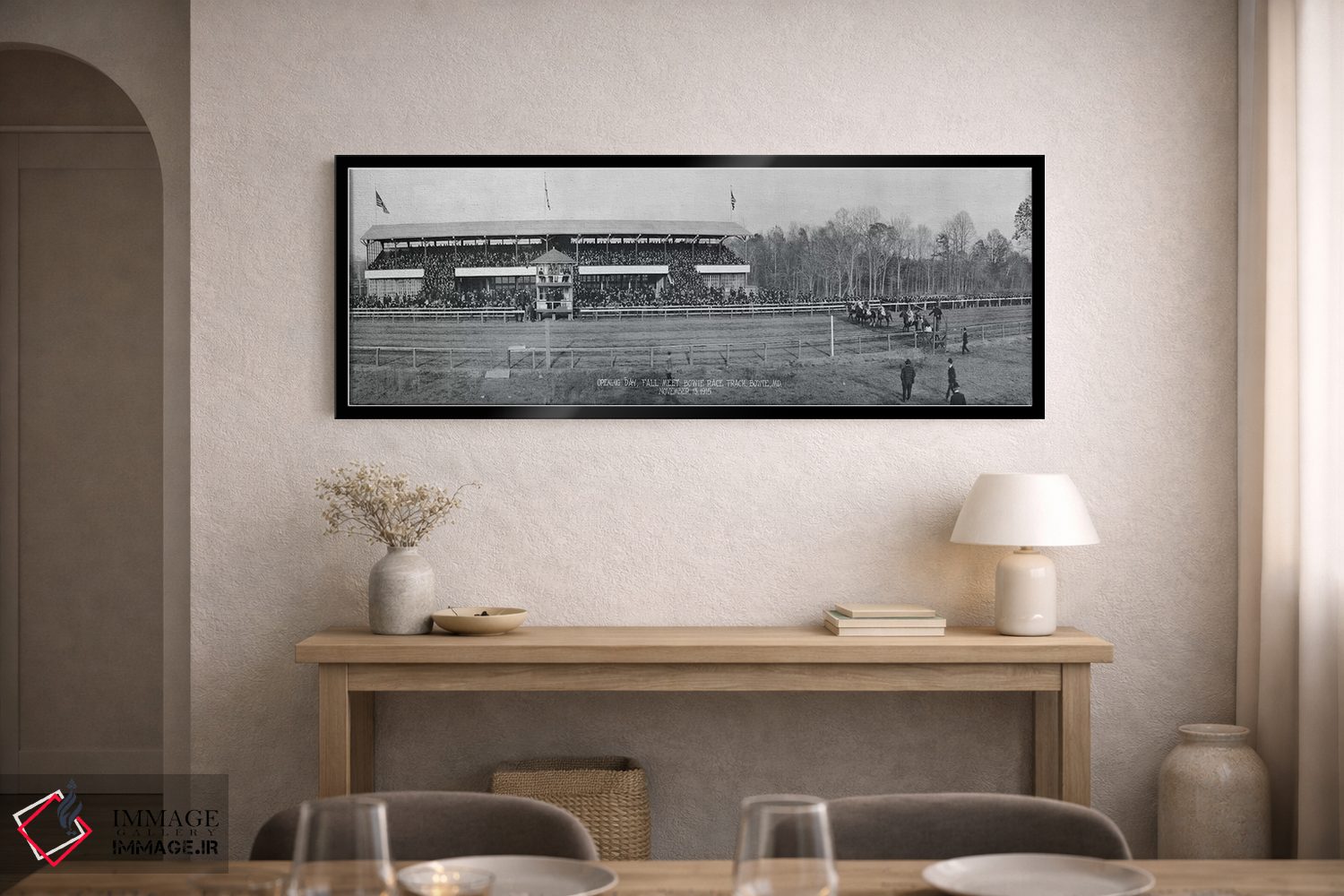 تابلو دکوراتیو پیست مسابقه بویی روز افتتاحیه مسابقات پاییز ۱۳ نوامبر ۱… اثر پانورامیک ایمجز - D3B