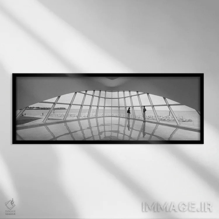 تابلو دکوراتیو Milwaukee Art Museum, Milwaukee, Wisconsin, USA" - "سیل… اثر پانورامیک ایمجز - نمای قابدار مشکی