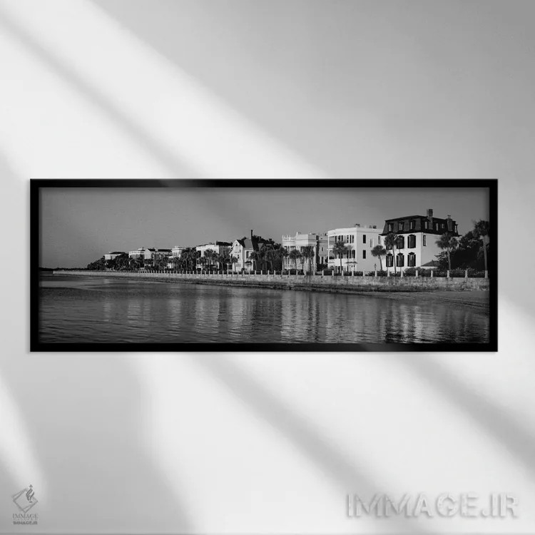 تابلو دکوراتیو The Battery, Charleston, South Carolina, USA" - "معماری… اثر پانورامیک ایمجز - نمای قابدار مشکی