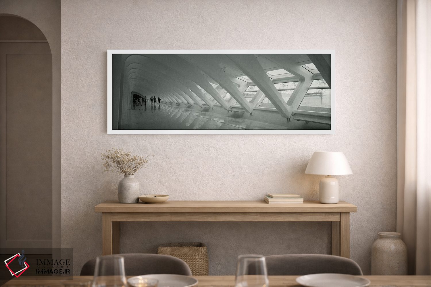 تابلو دکوراتیو Milwaukee, Wisconsin, USA" - "داخل موزه هنر میلواکی، می… اثر پانورامیک ایمجز - D1W