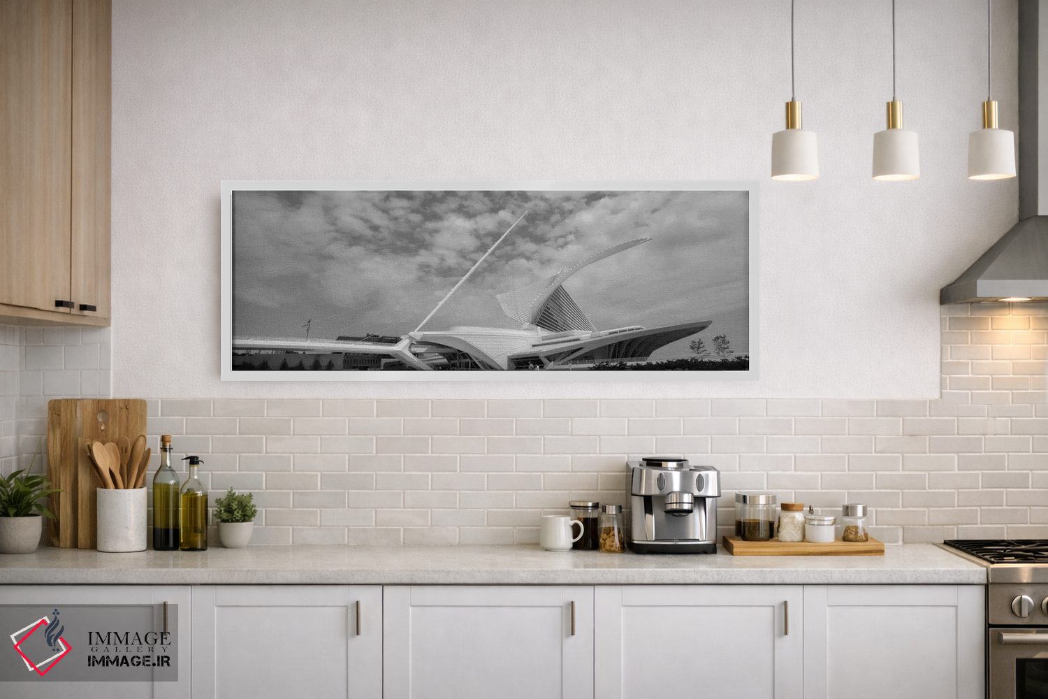 تابلو دکوراتیو Milwaukee, Wisconsin, USA" - "موزه هنر میلواکی به صورت… اثر پانورامیک ایمجز - D1W