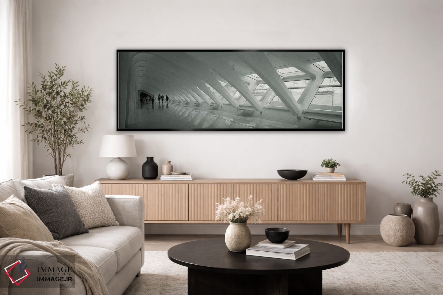 تابلو دکوراتیو Milwaukee, Wisconsin, USA" - "داخل موزه هنر میلواکی، می… اثر پانورامیک ایمجز - D5B