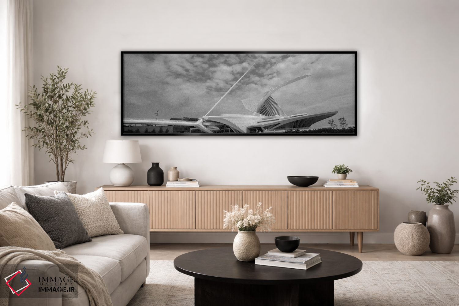 تابلو دکوراتیو Milwaukee, Wisconsin, USA" - "موزه هنر میلواکی به صورت… اثر پانورامیک ایمجز - D5B