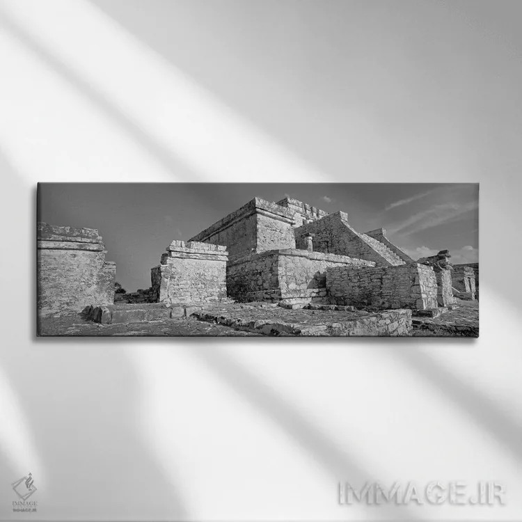 تابلو دکوراتیو Tulum Archaeological Zone, Quintana Roo, Mexico" - "ال… اثر پانورامیک ایمجز - نمای روبهرو روی دیوار
