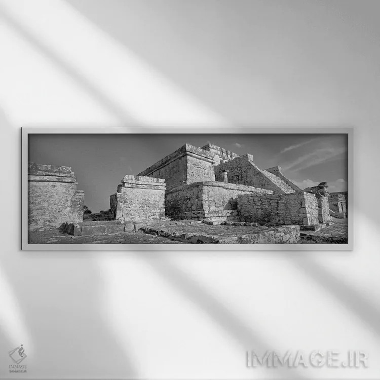 تابلو دکوراتیو Tulum Archaeological Zone, Quintana Roo, Mexico" - "ال… اثر پانورامیک ایمجز - نمای قابدار سفید