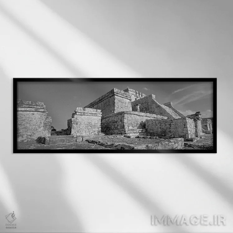 تابلو دکوراتیو Tulum Archaeological Zone, Quintana Roo, Mexico" - "ال… اثر پانورامیک ایمجز - نمای قابدار مشکی