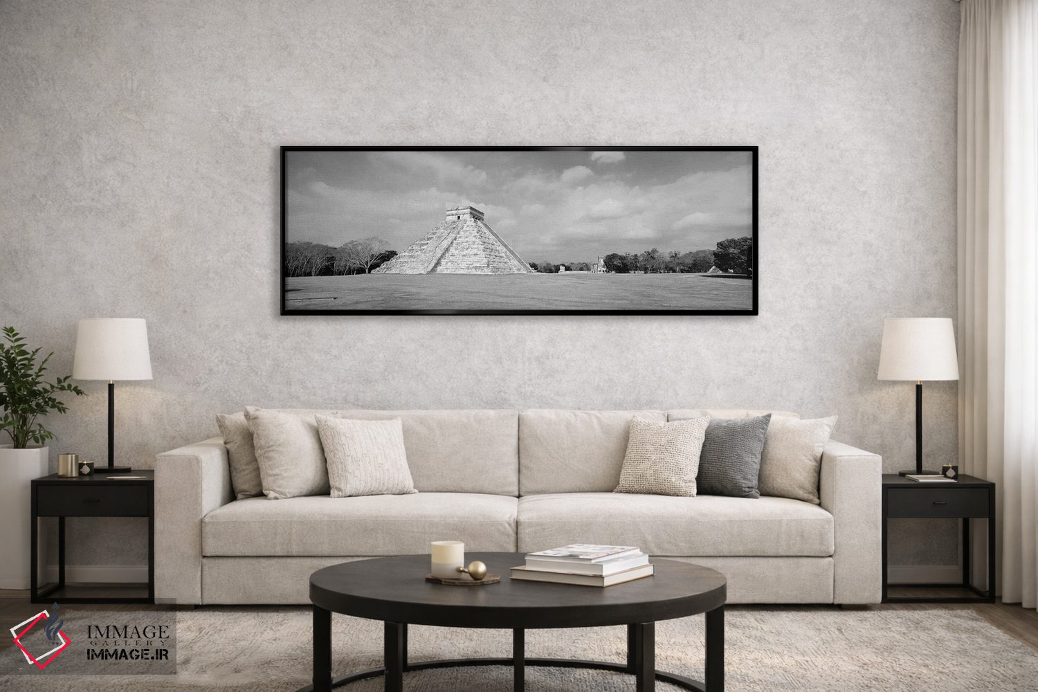 تابلو دکوراتیو Chichen Itza, Yucatan, Mexico" - "هرم ال کاستیلو، چیکن… اثر پانورامیک ایمجز - D6B