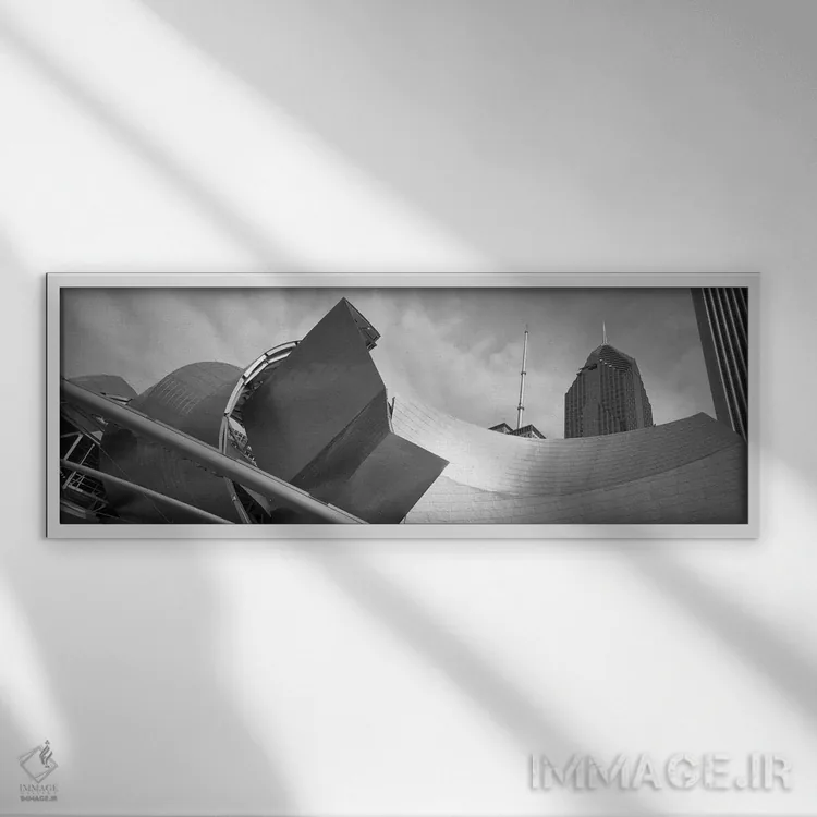 تابلو دکوراتیو Pritzker Pavilion, Millennium Park, Chicago, Illinois… اثر پانورامیک ایمجز - نمای قابدار سفید