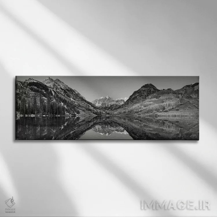 تابلو دکوراتیو Maroon Bells, Aspen, Pitkin County, Colorado, USA" - "ب… اثر پانورامیک ایمجز - نمای روبهرو روی دیوار