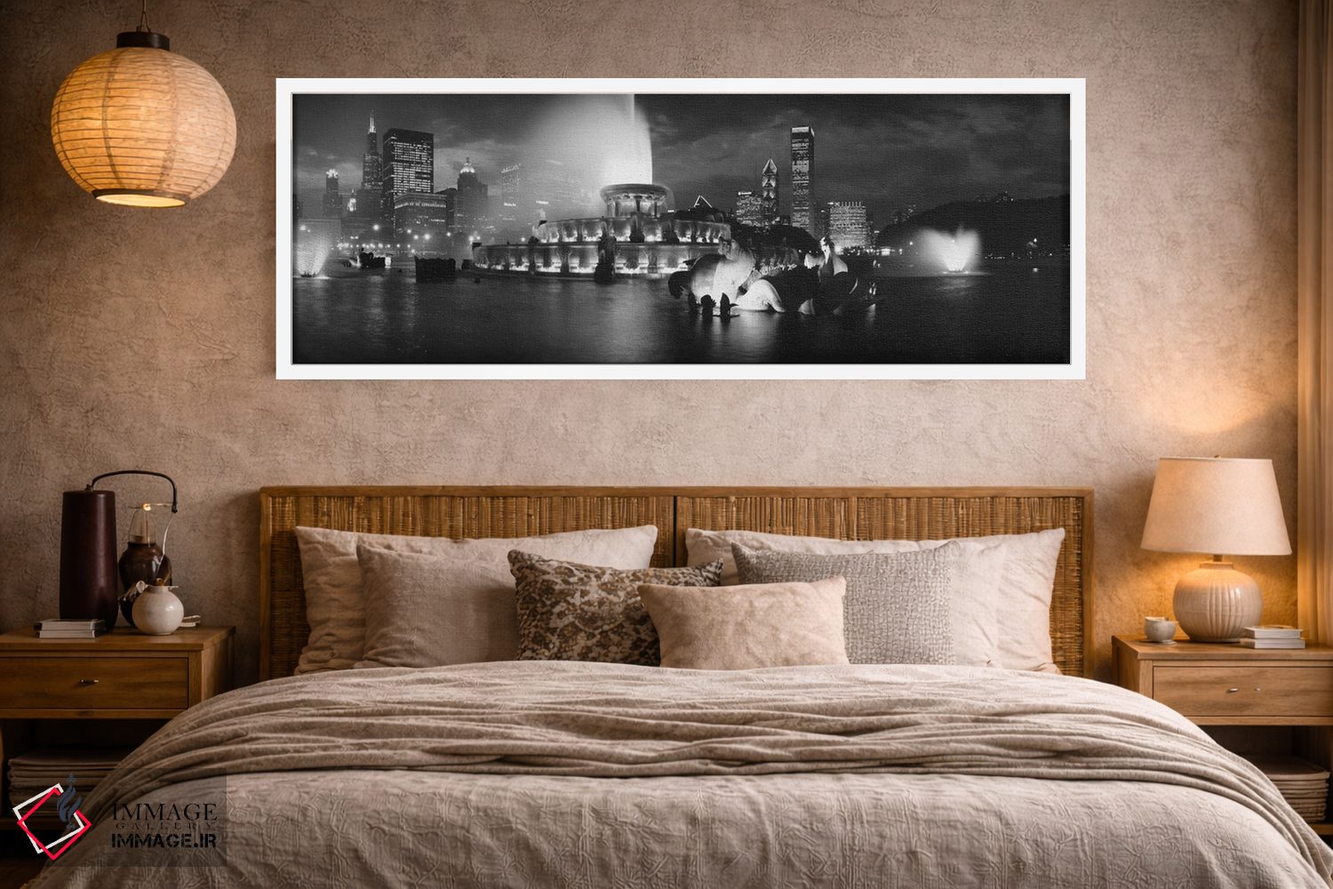 تابلو دکوراتیو Grant Park, Chicago, Illinois, USA" - "آب نما باکینگهام… اثر پانورامیک ایمجز - D3W