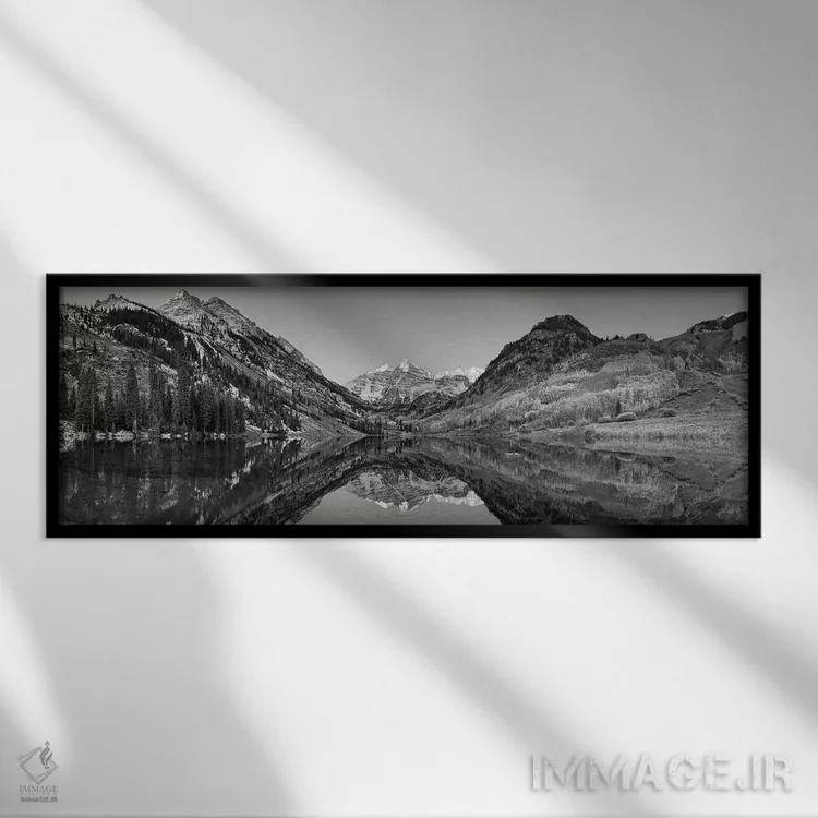 تابلو دکوراتیو Maroon Bells, Aspen, Pitkin County, Colorado, USA" - "ب… اثر پانورامیک ایمجز - نمای قابدار مشکی