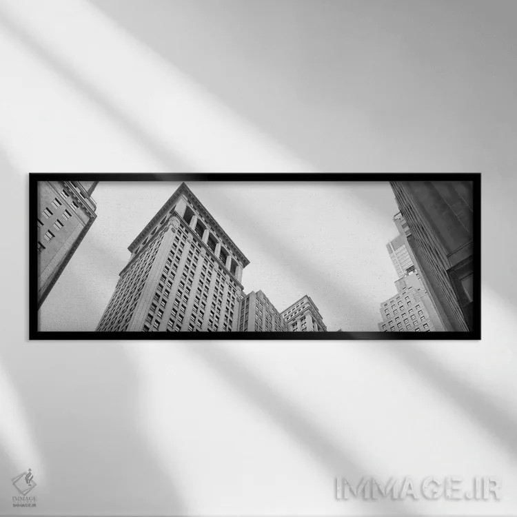 تابلو دکوراتیو Wall Street, Lower Manhattan, Manhattan, New York City… اثر پانورامیک ایمجز - نمای قابدار مشکی