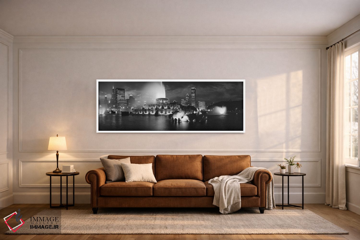 تابلو دکوراتیو Grant Park, Chicago, Illinois, USA" - "آب نما باکینگهام… اثر پانورامیک ایمجز - D6W