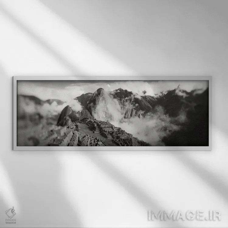 تابلو دکوراتیو Inca Ruins, Machu Picchu, Cusco Region, Peru" - "ویرانه… اثر پانورامیک ایمجز - نمای قابدار سفید