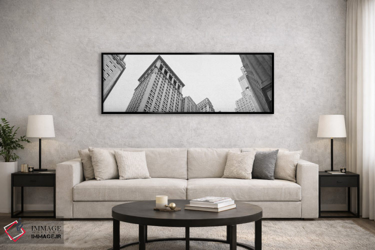 تابلو دکوراتیو Wall Street, Lower Manhattan, Manhattan, New York City… اثر پانورامیک ایمجز - D6B