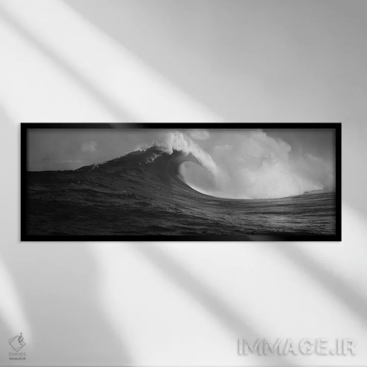 تابلو دکوراتیو Maui, Hawaii, USA" - "امواج در دریا، مائویی، هاوایی، ای… اثر پانورامیک ایمجز - نمای قابدار مشکی