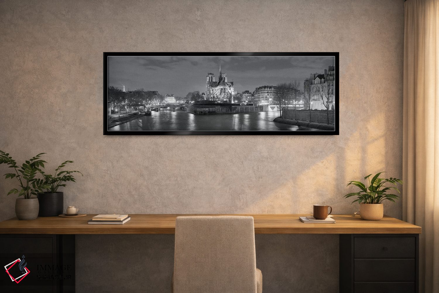 تابلو دکوراتیو Paris, Ile-de-France, France" - "کلیسای نوتردام و برج ا… اثر پانورامیک ایمجز - D2B