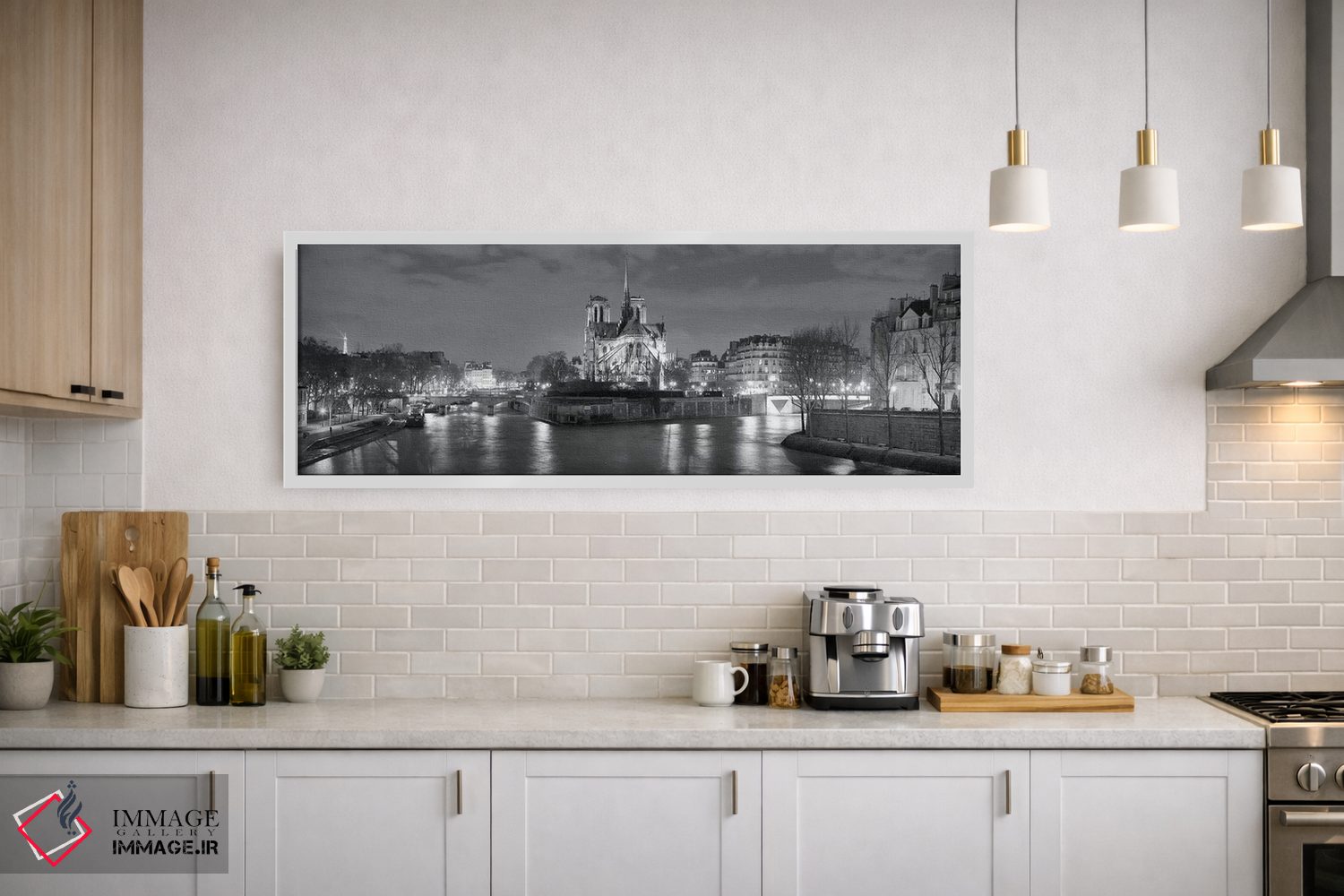 تابلو دکوراتیو Paris, Ile-de-France, France" - "کلیسای نوتردام و برج ا… اثر پانورامیک ایمجز - D1W