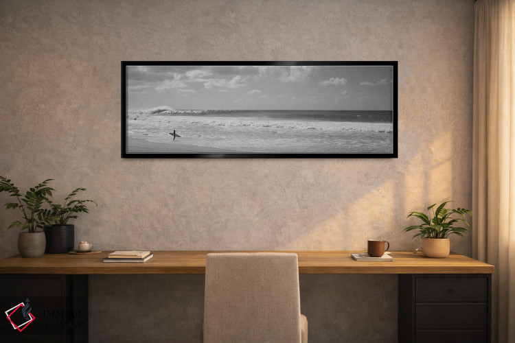 تابلو دکوراتیو North Shore, Oahu, Hawaii, USA" - "موج سوار ایستاده بر… اثر پانورامیک ایمجز - D1B