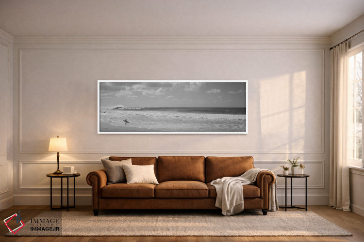 تابلو دکوراتیو North Shore, Oahu, Hawaii, USA" - "موج سوار ایستاده بر… اثر پانورامیک ایمجز - D5W