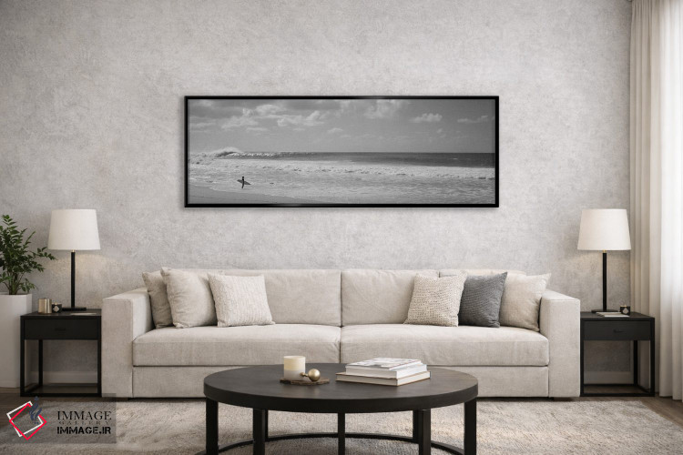 تابلو دکوراتیو North Shore, Oahu, Hawaii, USA" - "موج سوار ایستاده بر… اثر پانورامیک ایمجز - D6B