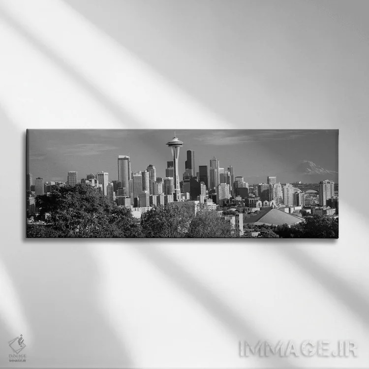 تابلو دکوراتیو Space Needle, Seattle, King County, Washington State, U… اثر پانورامیک ایمجز - نمای روبهرو روی دیوار