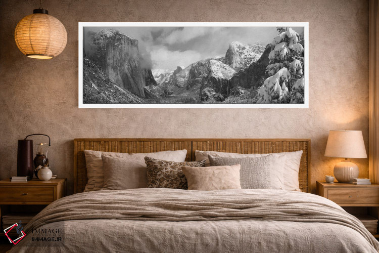 تابلو دکوراتیو Tunnel View, El Capitan, Half Dome, Bridal Veil, Yosemi… اثر پانورامیک ایمجز - D4W