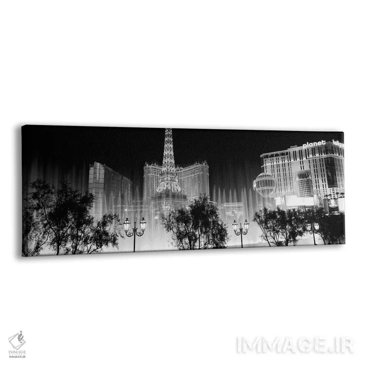 تابلو دکوراتیو The Strip, Las Vegas, Nevada, USA" - "هتل ها در یک شهر… اثر پانورامیک ایمجز - نمای پرسپکتیو محصول