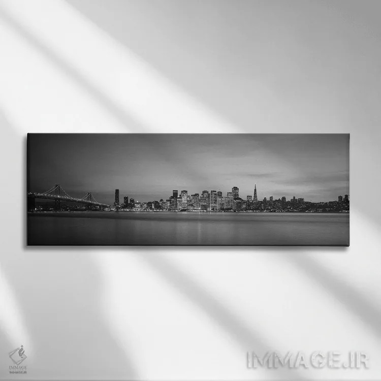 تابلو دکوراتیو Bay Bridge, San Francisco Bay, San Francisco, Californi… اثر پانورامیک ایمجز - نمای روبهرو روی دیوار