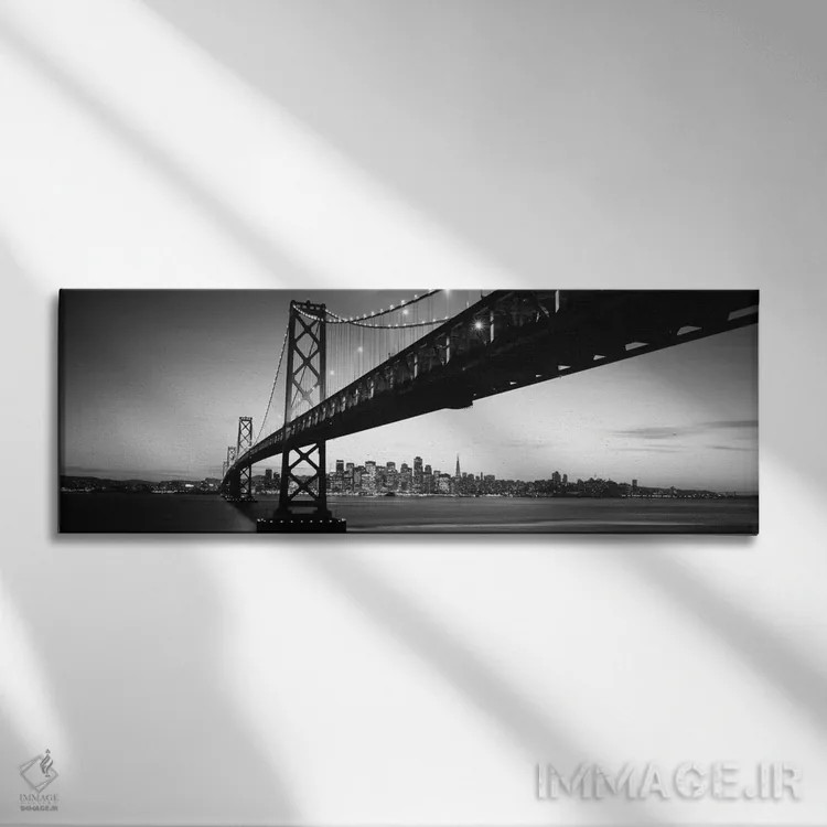 تابلو دکوراتیو Bay Bridge, San Francisco Bay, San Francisco, Californi… اثر پانورامیک ایمجز - نمای روبهرو روی دیوار