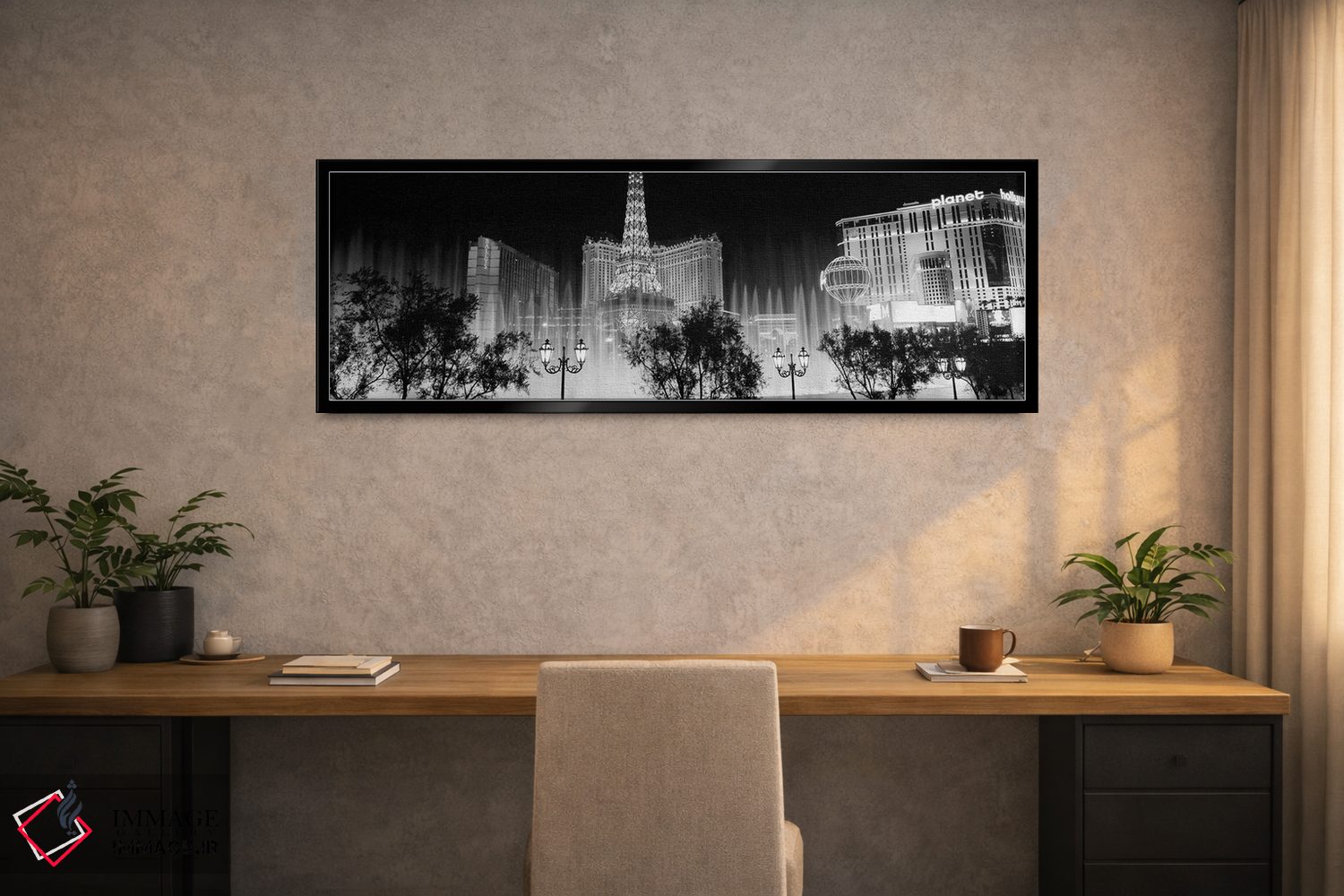 تابلو دکوراتیو The Strip, Las Vegas, Nevada, USA" - "هتل ها در یک شهر… اثر پانورامیک ایمجز - D1B