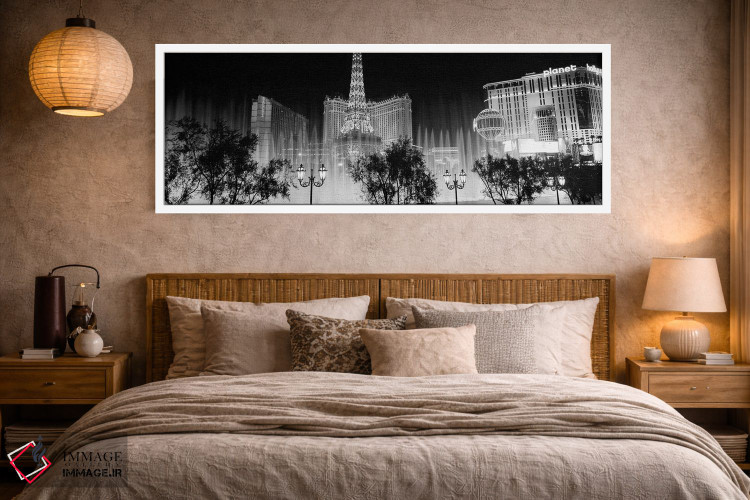 تابلو دکوراتیو The Strip, Las Vegas, Nevada, USA" - "هتل ها در یک شهر… اثر پانورامیک ایمجز - D3W