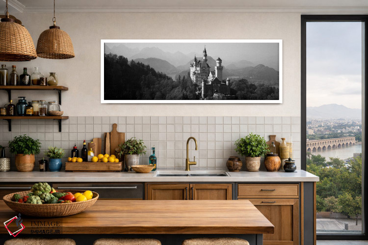 تابلو دکوراتیو Neuschwanstein Castle, Bavaria, Germany" - "قلعه ای بر… اثر پانورامیک ایمجز - D3W